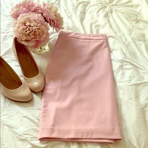 Banana Republic blush pink pencil skirt